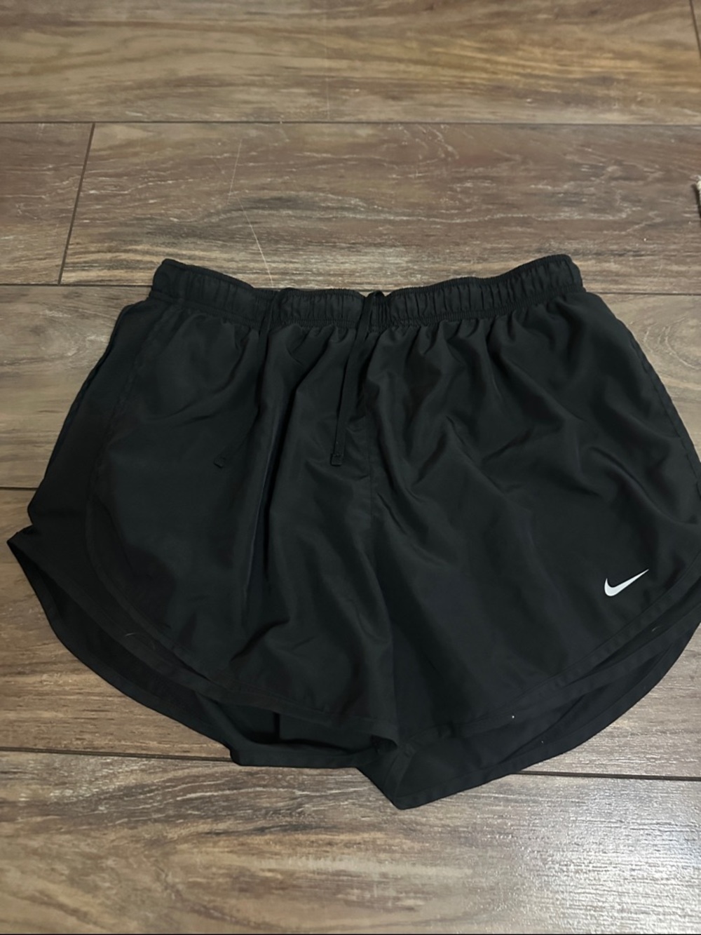 Nike Women’s Black Athletic Shorts with Swoosh